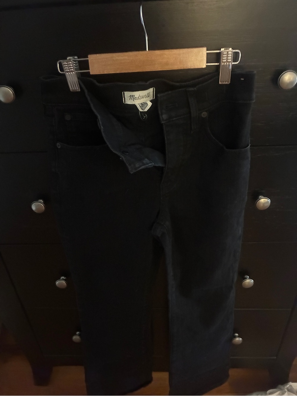 Madewell Mid-Rise Kick Out Jeans - Black - Picture 3 of 3